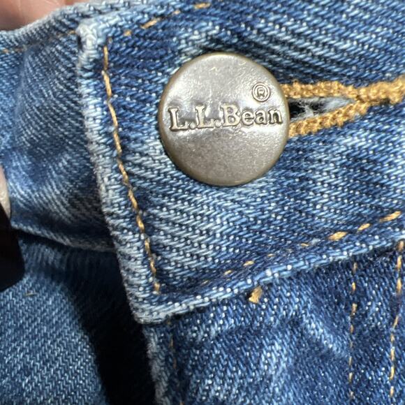 VTG L.L. Bean Original Fit/Relaxed Mom Jeans Blue Flannel Lined Plaid Size 14P - Picture 6 of 16